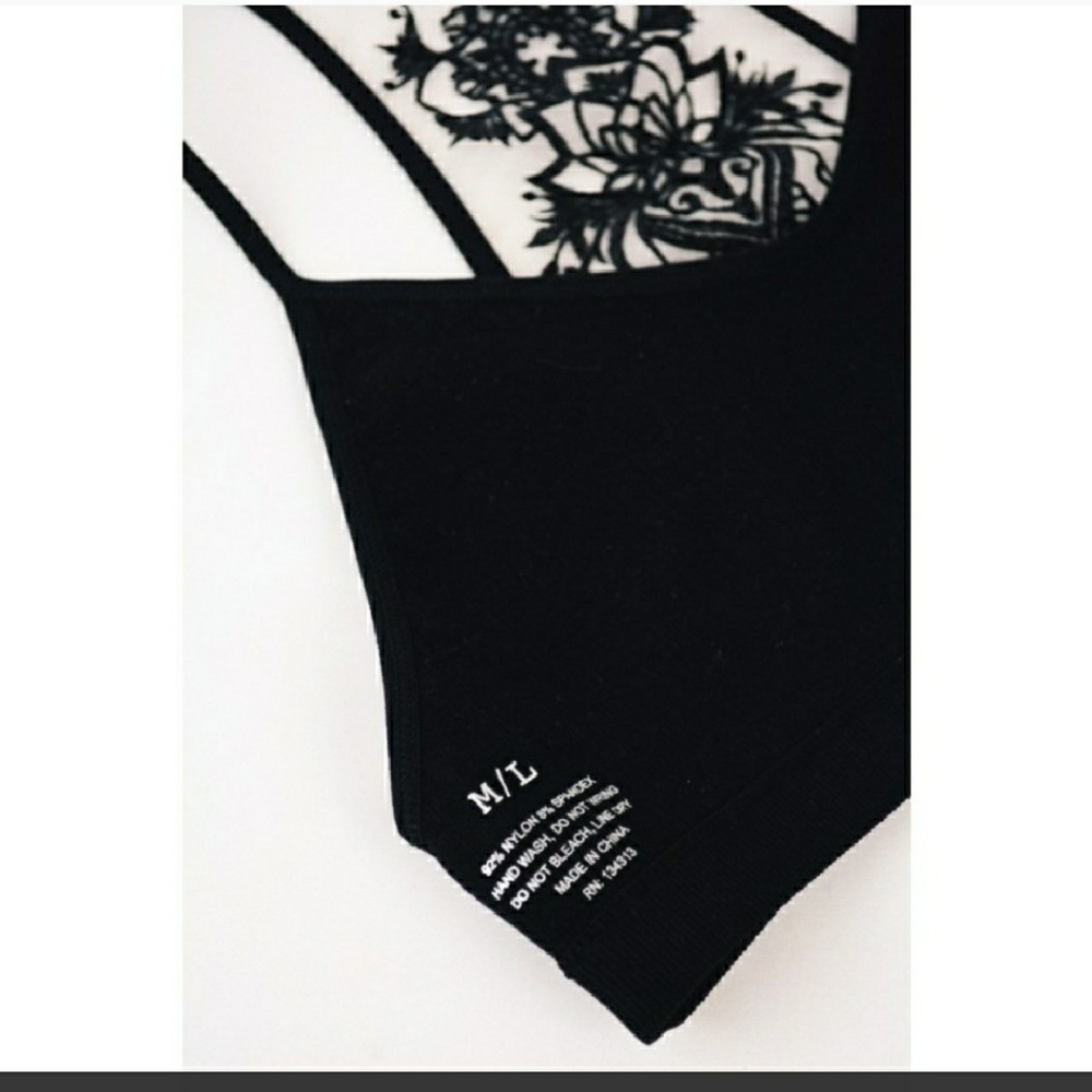 🍒Black Embroidered Bralette🍒 - Picture 7 of 7